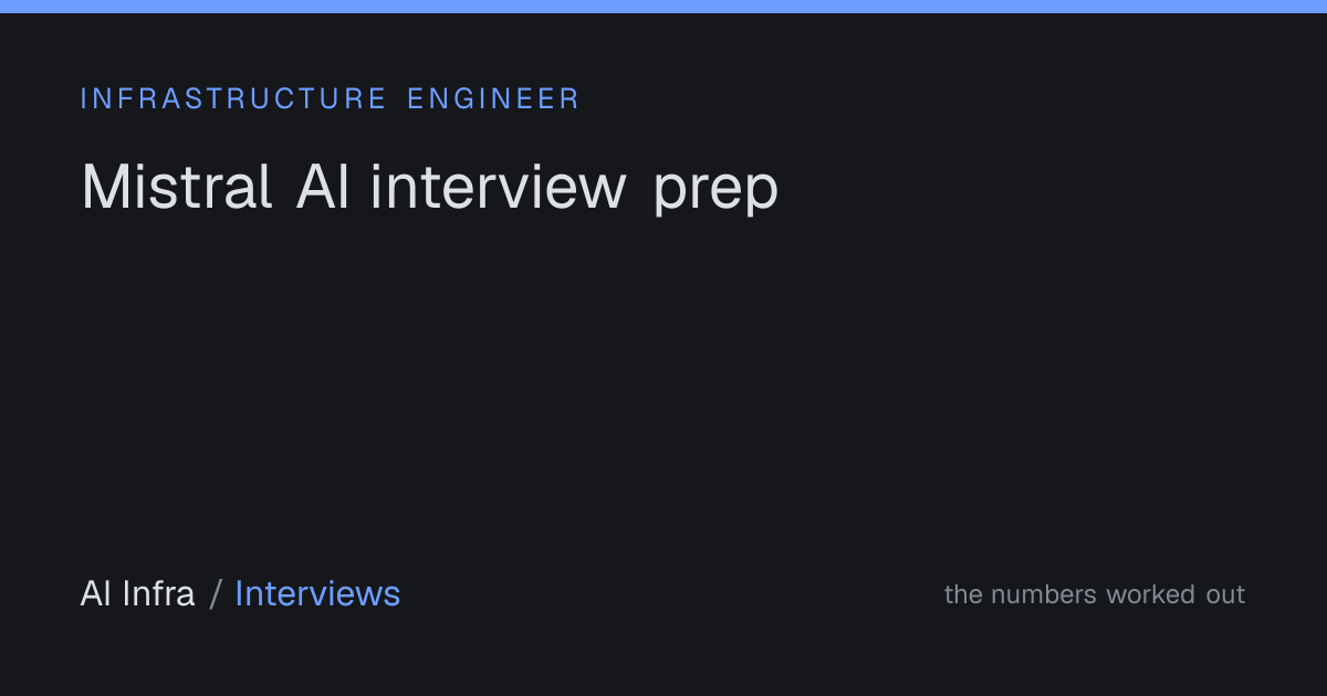 Mistral AI Infrastructure Engineer Interview Questions & Experience ...